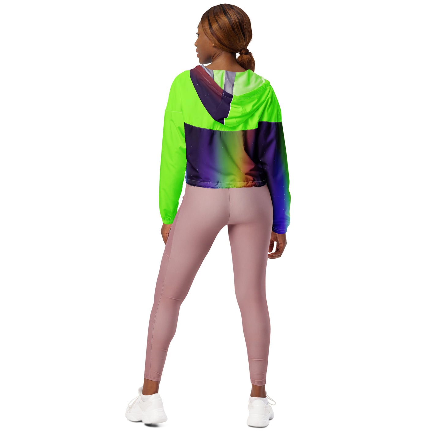 SUPA RAINBOW Women’s cropped windbreaker