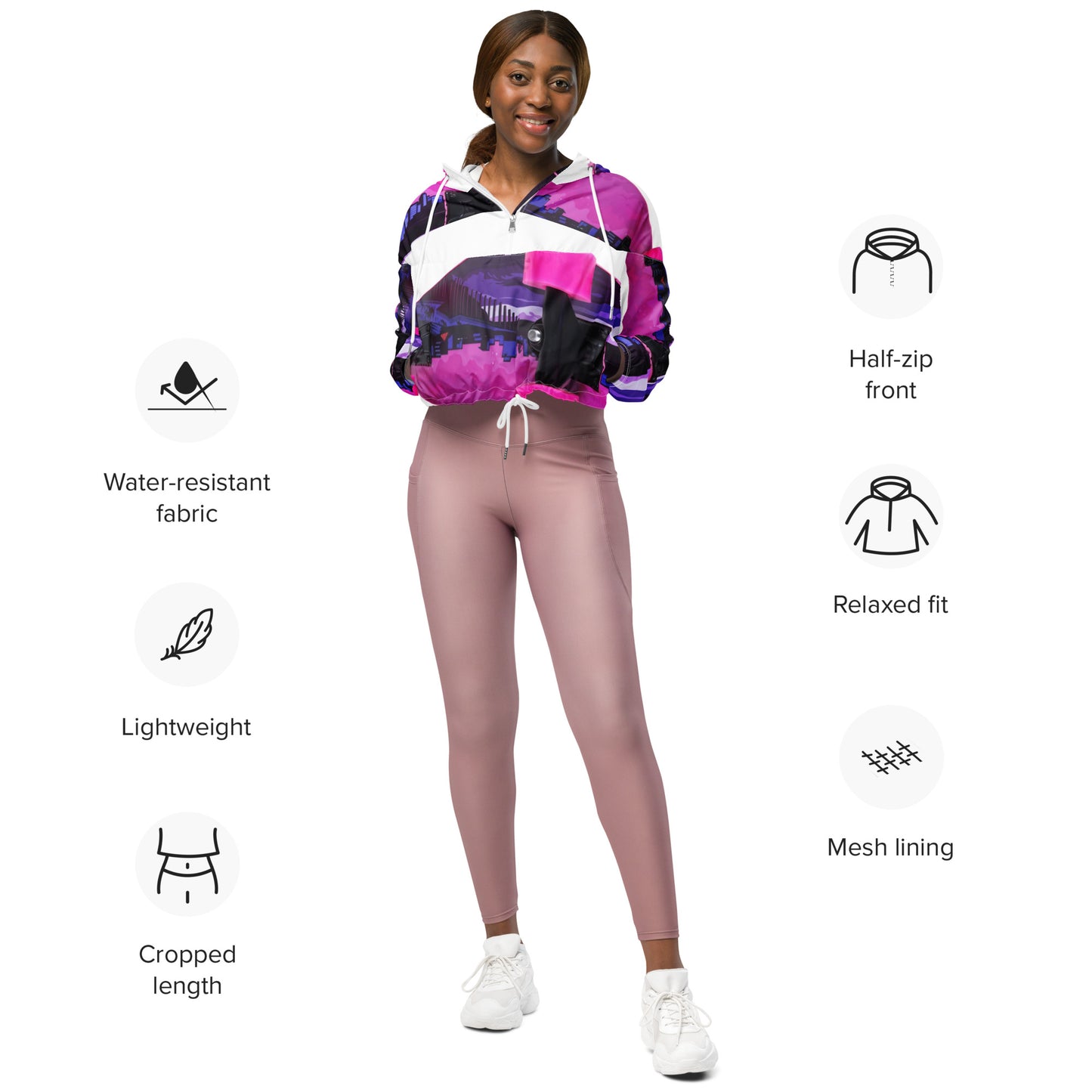 SUPA Women’s cropped windbreaker
