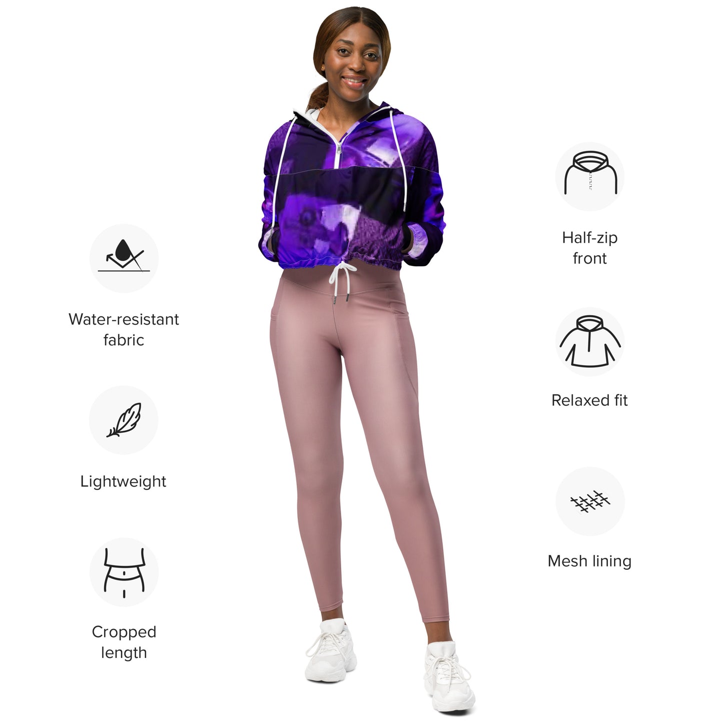 SUPA Women’s cropped windbreaker
