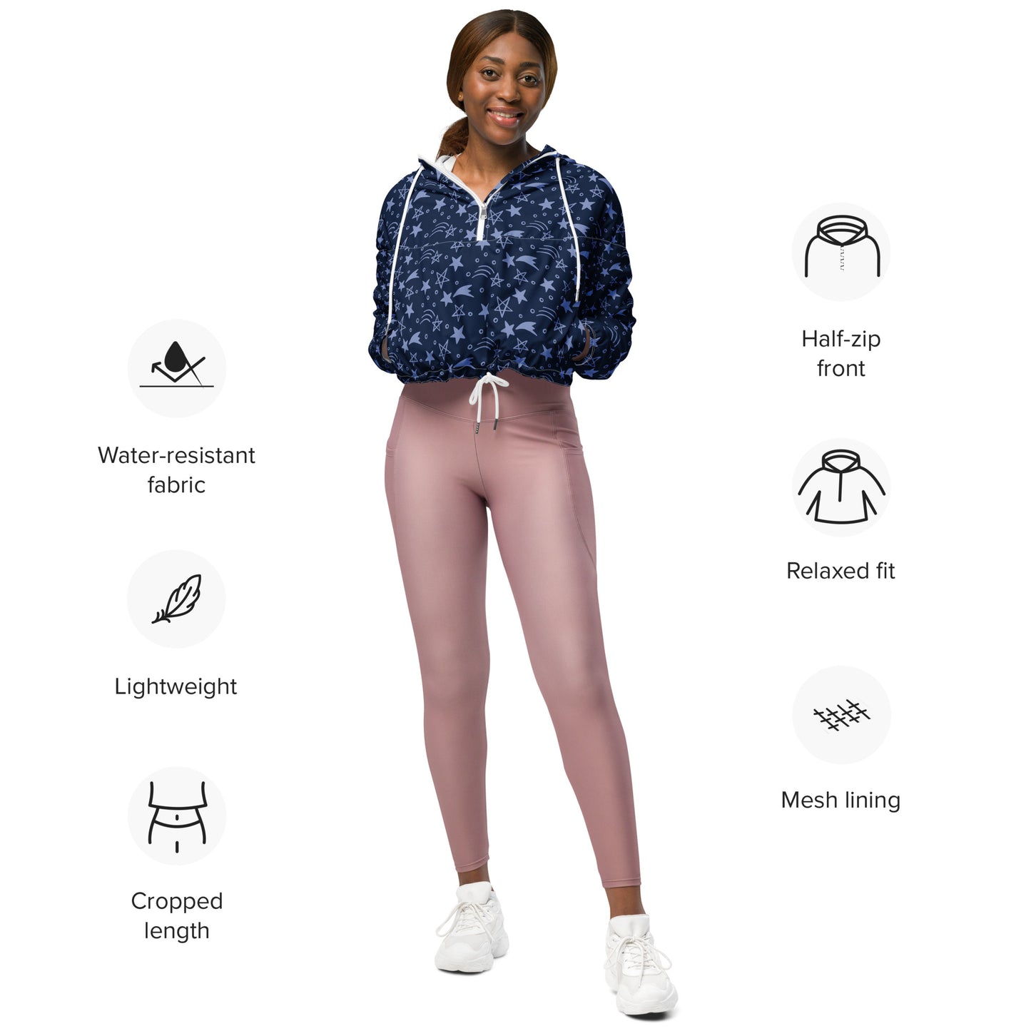 SUPA Women’s cropped windbreaker