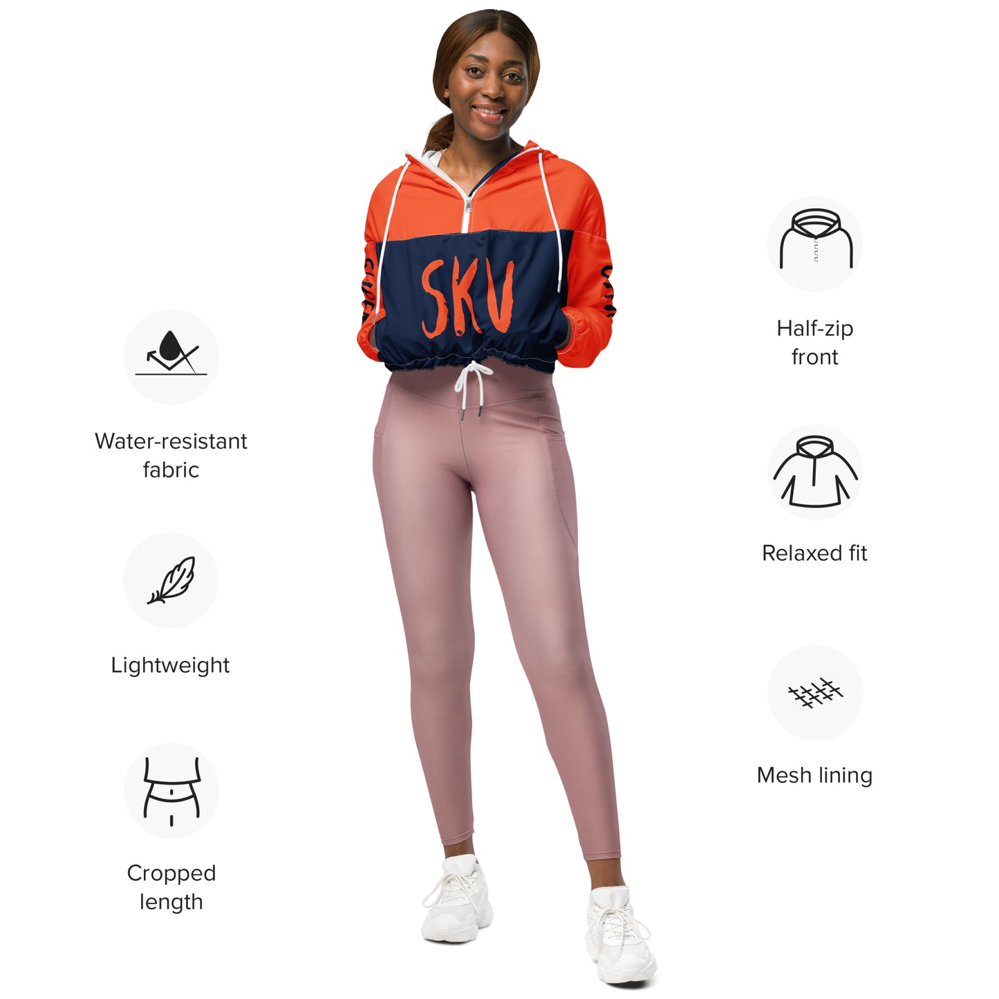 SUPA Women’s cropped windbreaker