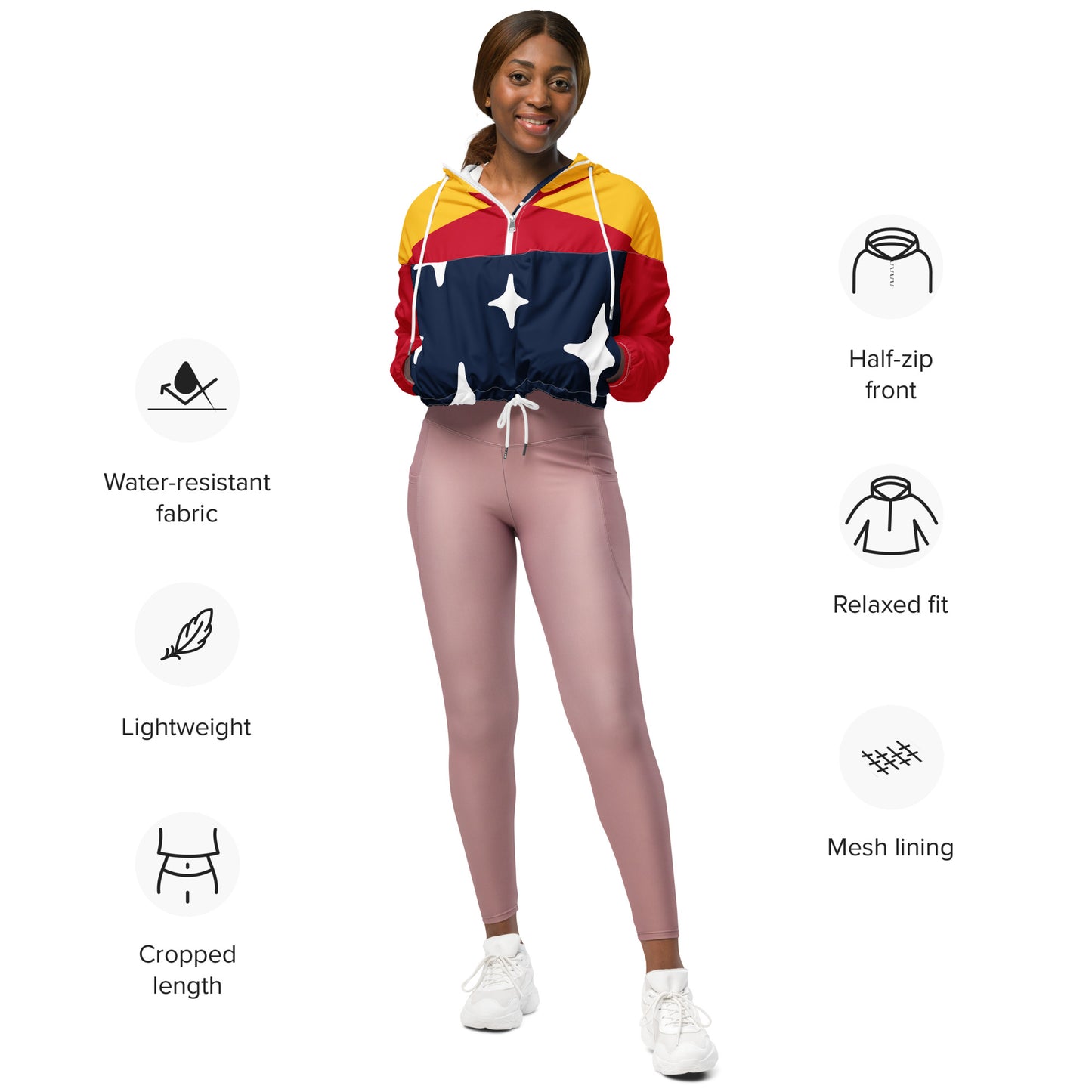 SUPA Women’s cropped windbreaker