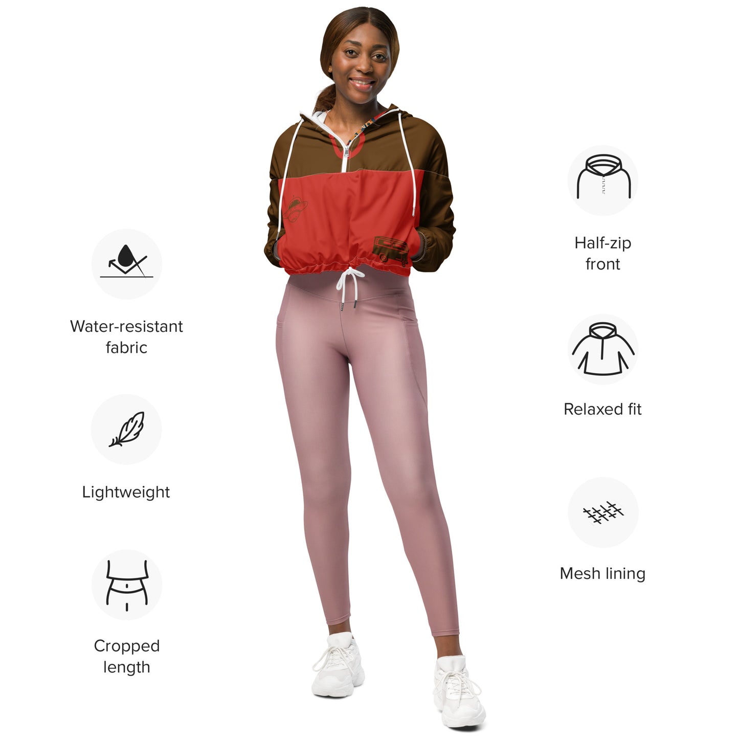 SUPA Women’s cropped windbreaker