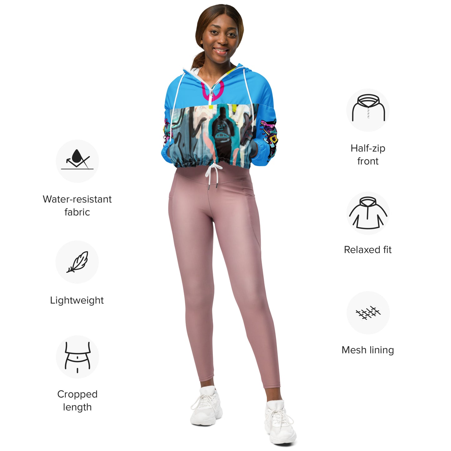 SUPA Women’s cropped windbreaker