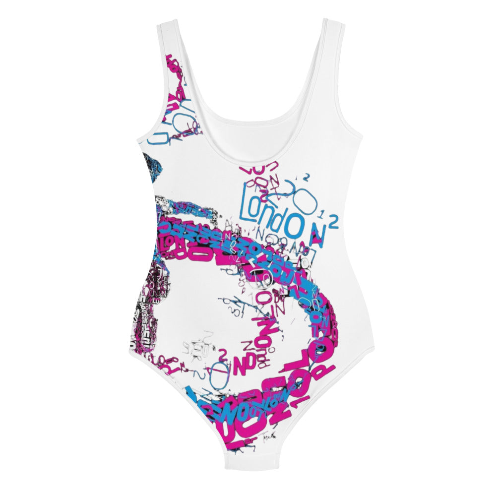 SUPA gymnastics All-Over Print Youth Swimsuit