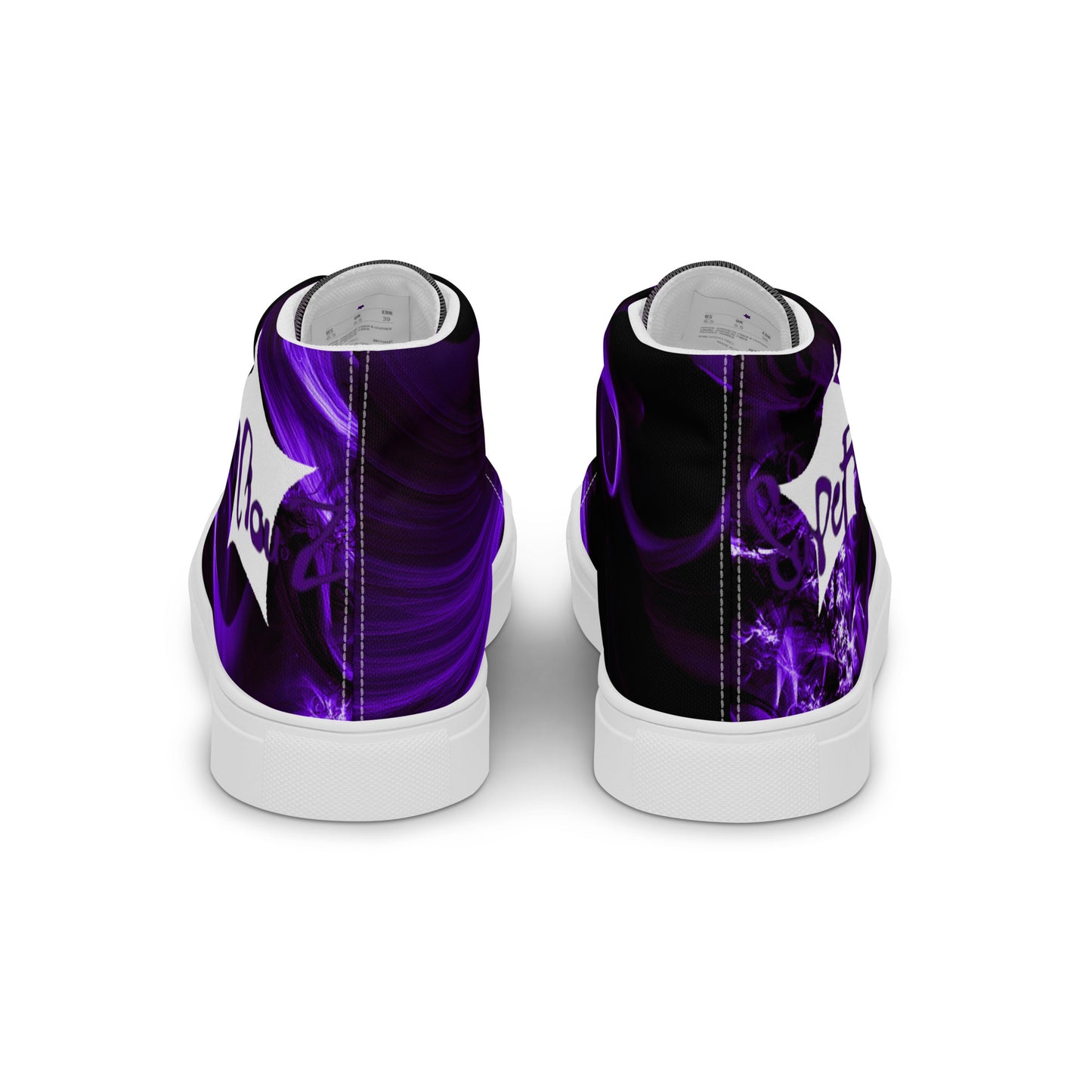 SuPeR PUrplE Men’s high top canvas shoes
