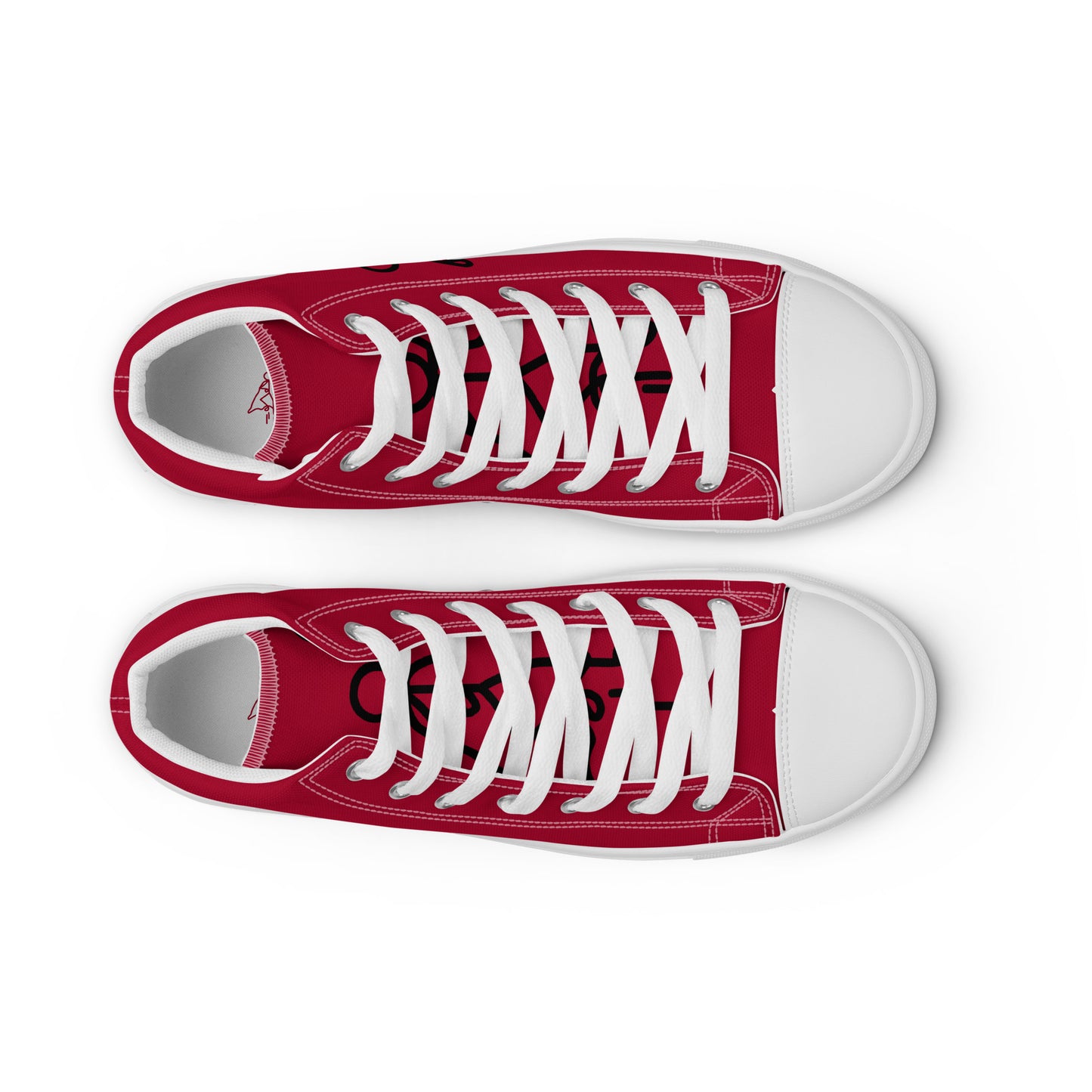 SUPA RED Men’s high top canvas shoes