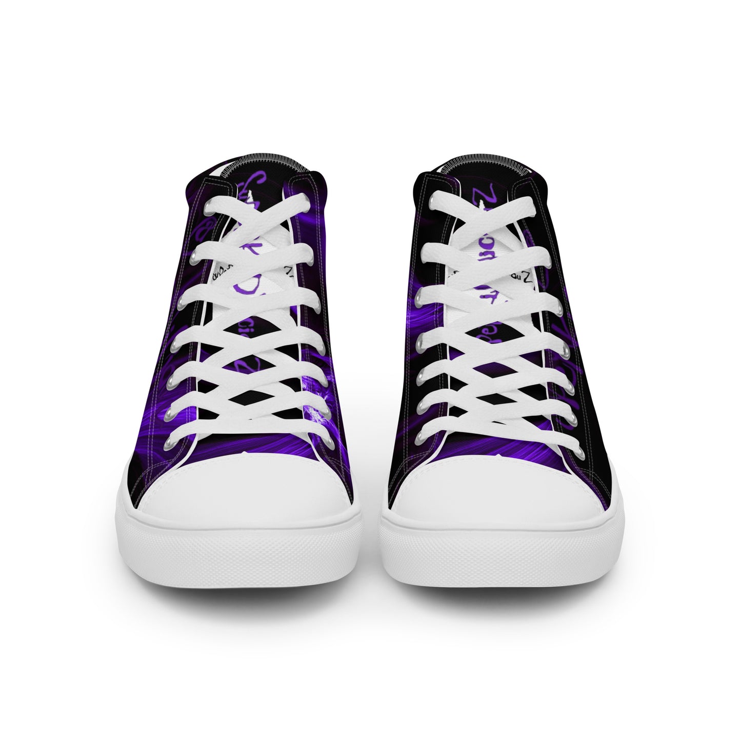 SuPeR PUrplE Men’s high top canvas shoes