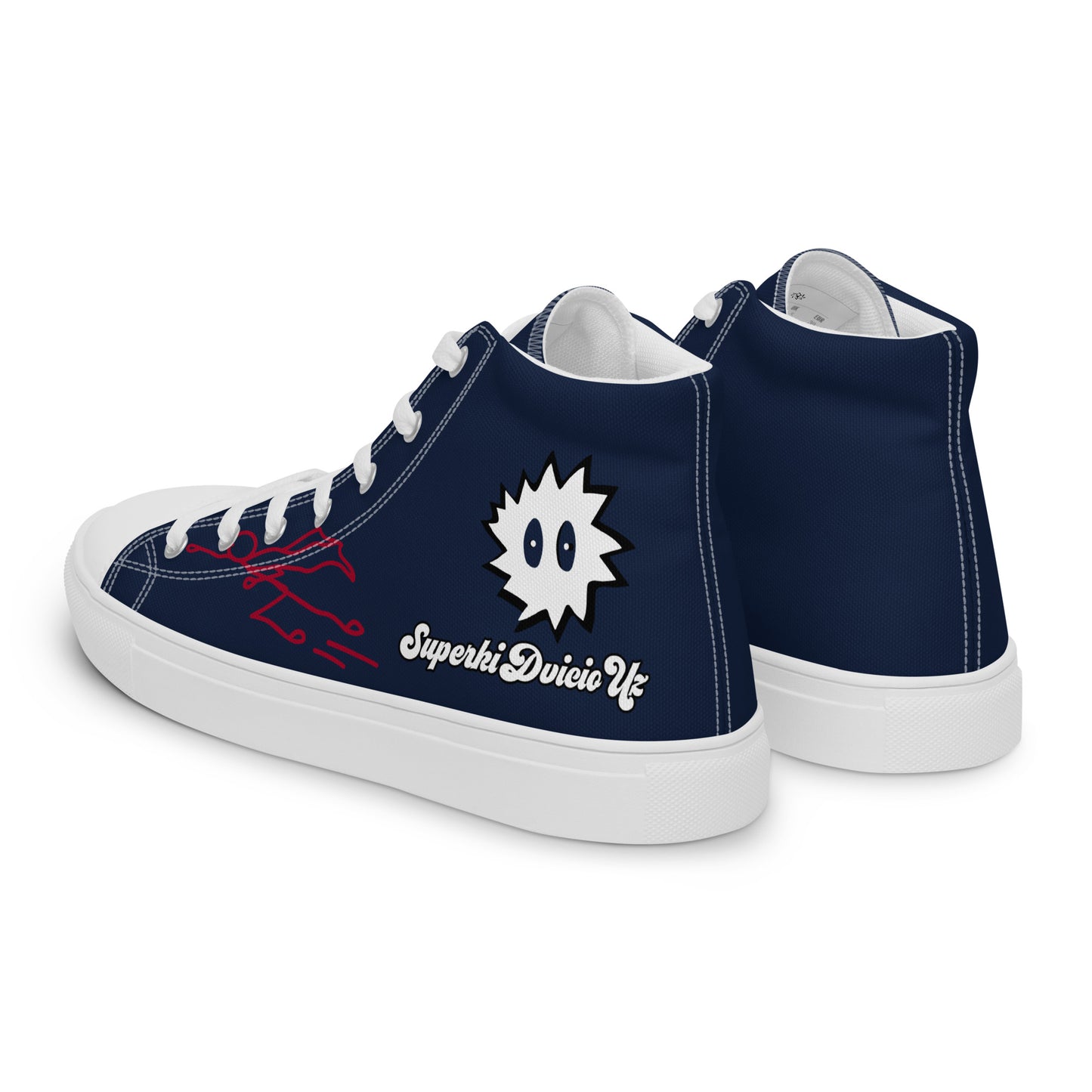 Men’s high top canvas shoes