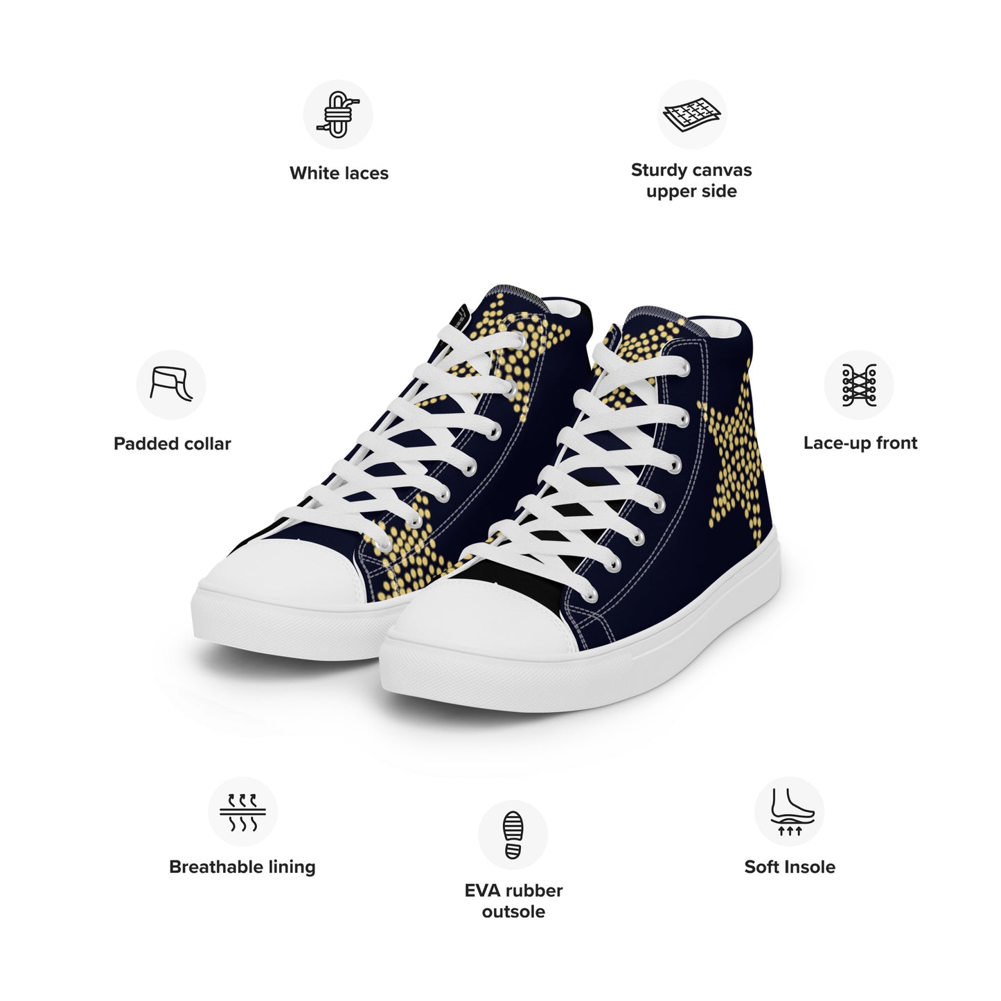 supa star Men’s high top canvas shoes