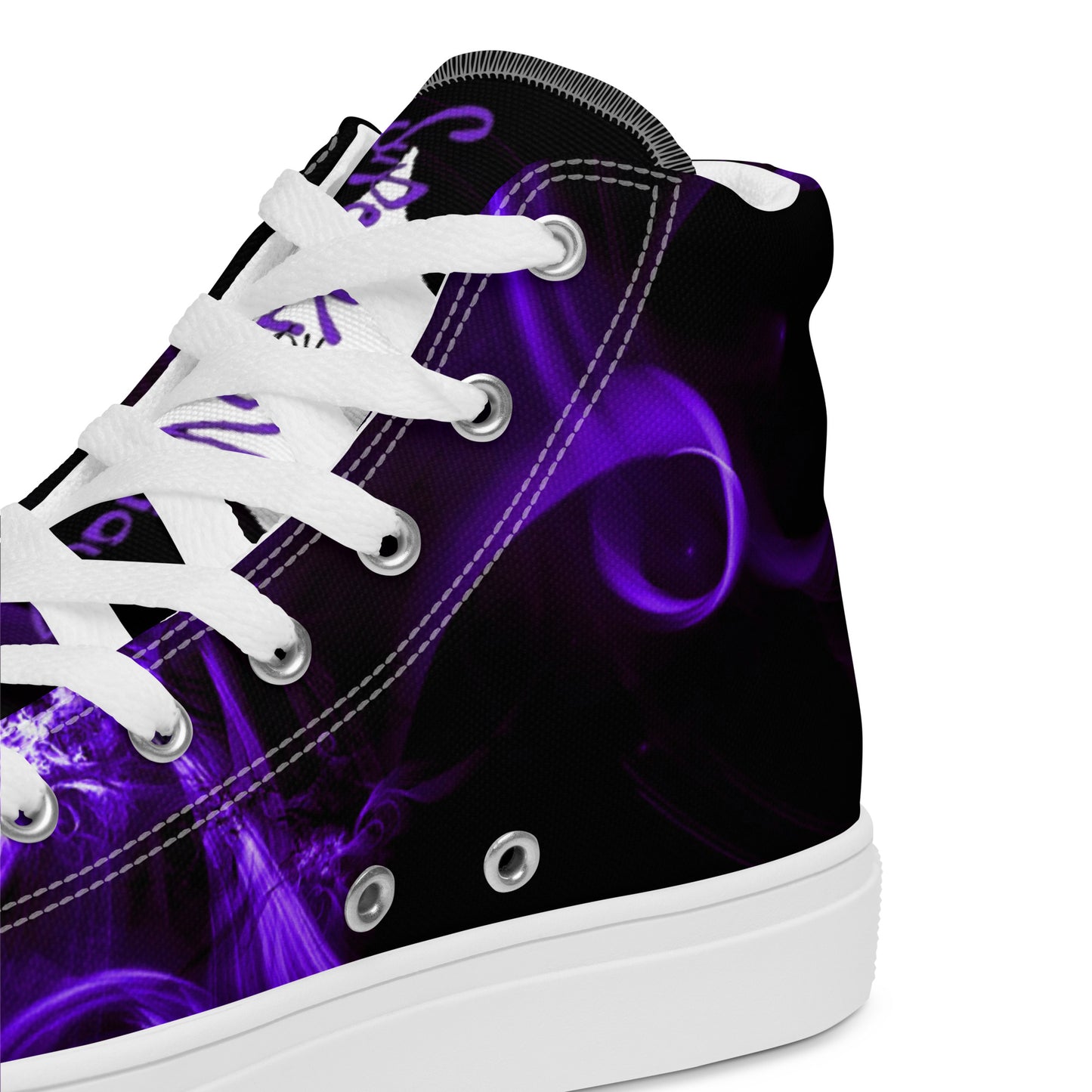 SuPeR PUrplE Men’s high top canvas shoes