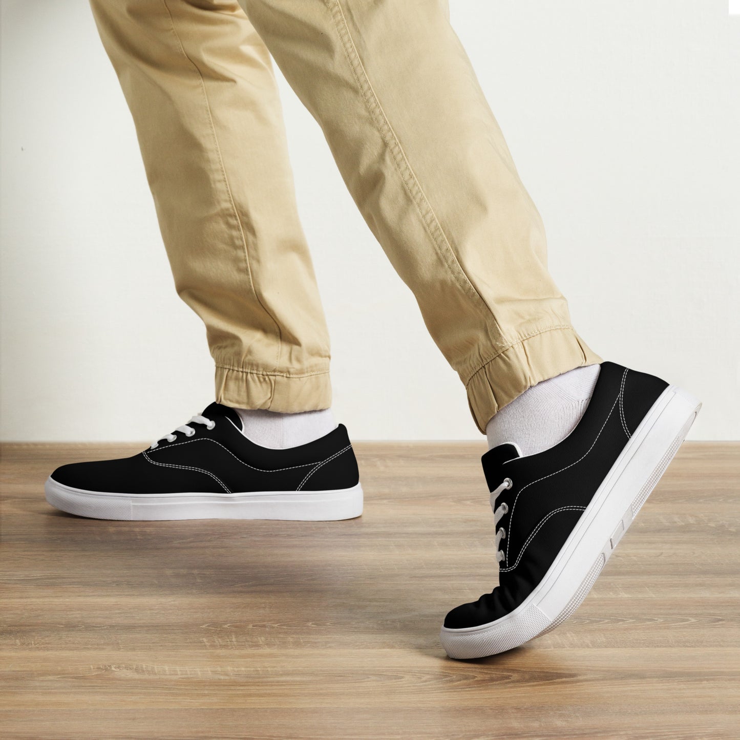 dressiekid Men’s lace-up canvas shoes