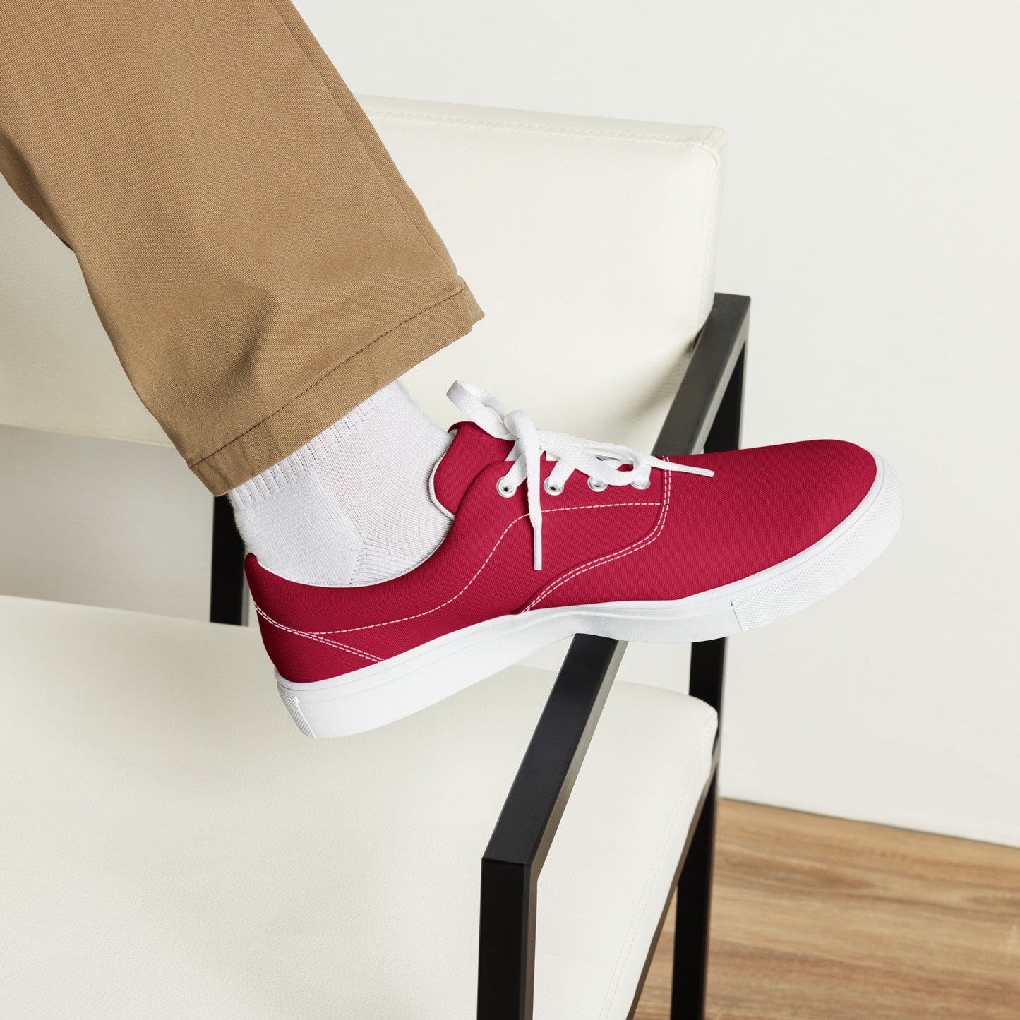 dressiekid Men’s lace-up canvas shoes