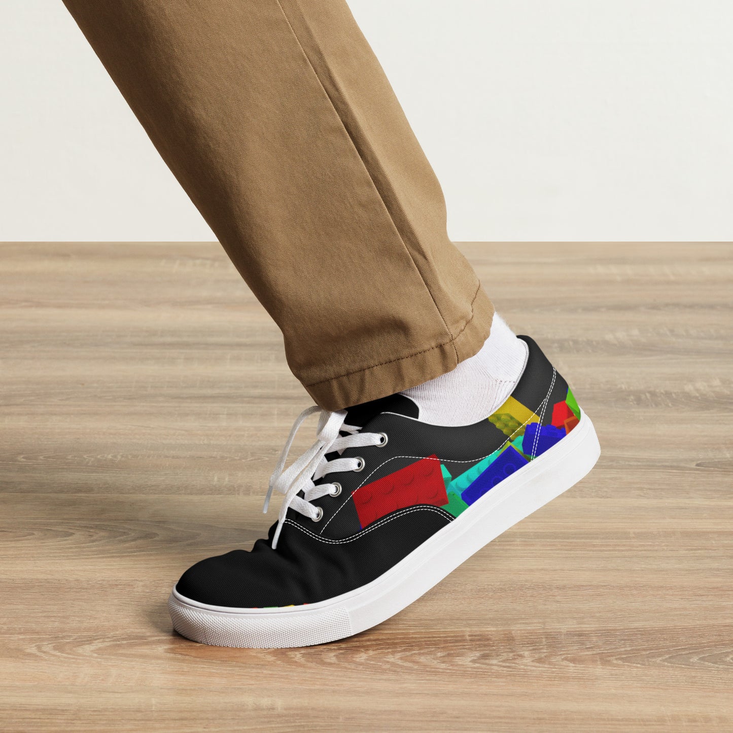 DRESSIELEGO Men’s lace-up canvas shoes