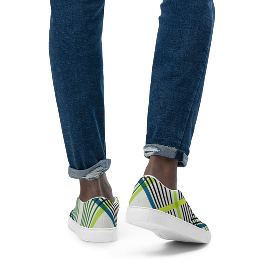 SUPADRESSIE Men’s slip-on canvas shoes