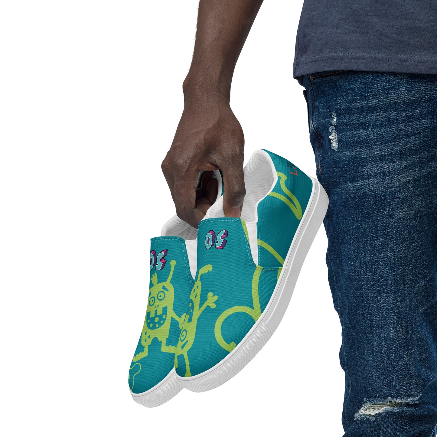 supa 50 lil homies Men’s slip-on canvas shoes