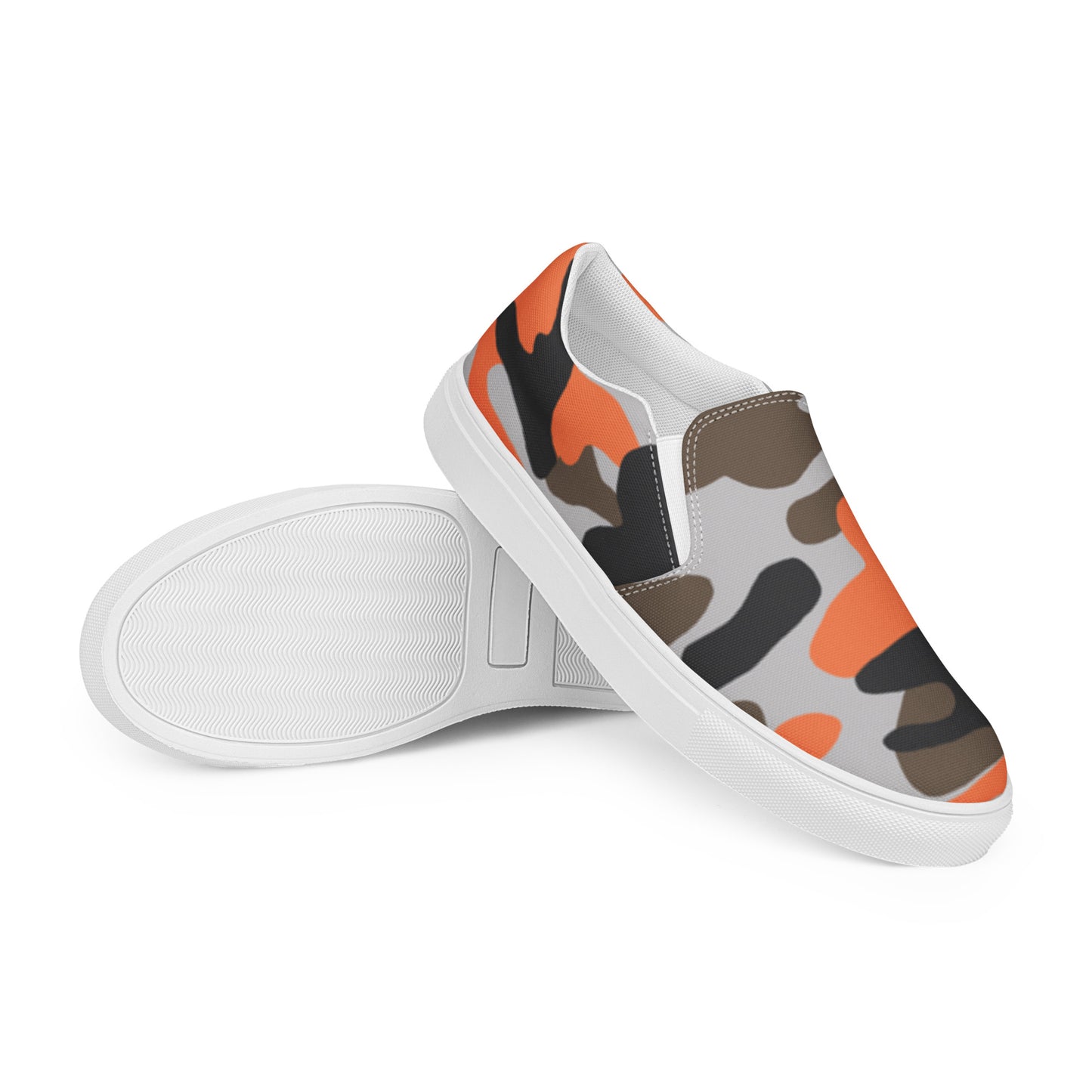 DRESSIE ORANGE Men’s slip-on canvas shoes