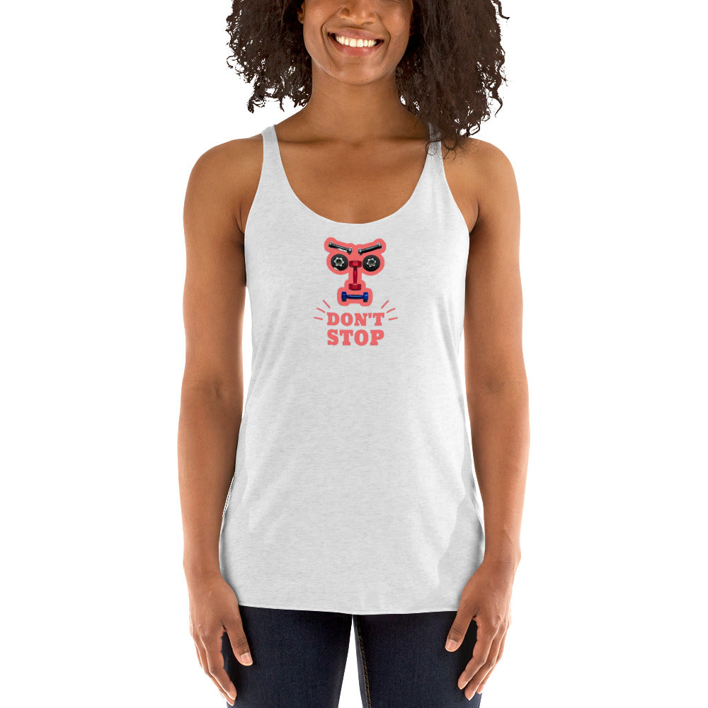 superkidviciouz workout Racerback Tank