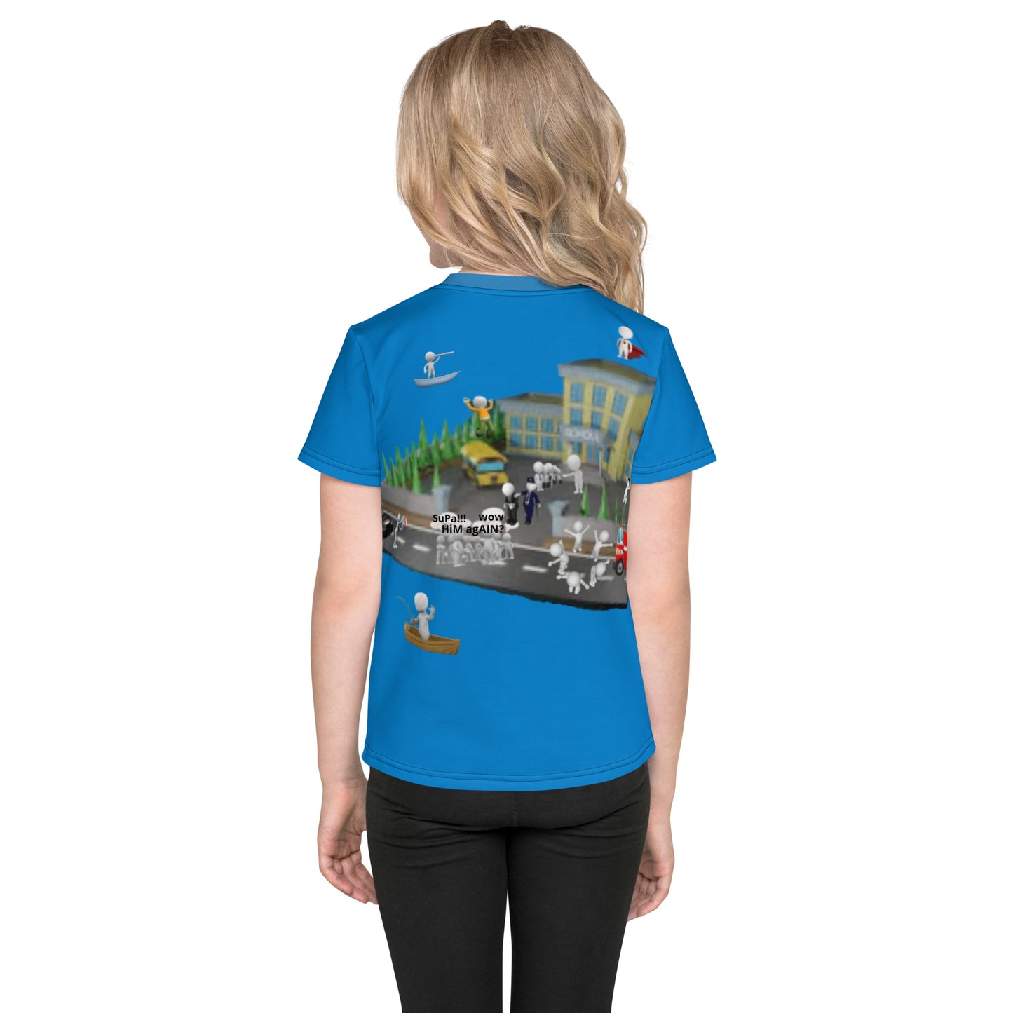 SuPeR Kids crew neck t-shirt