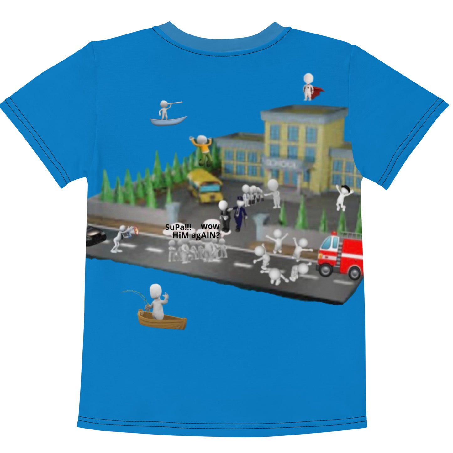 SuPeR Kids crew neck t-shirt