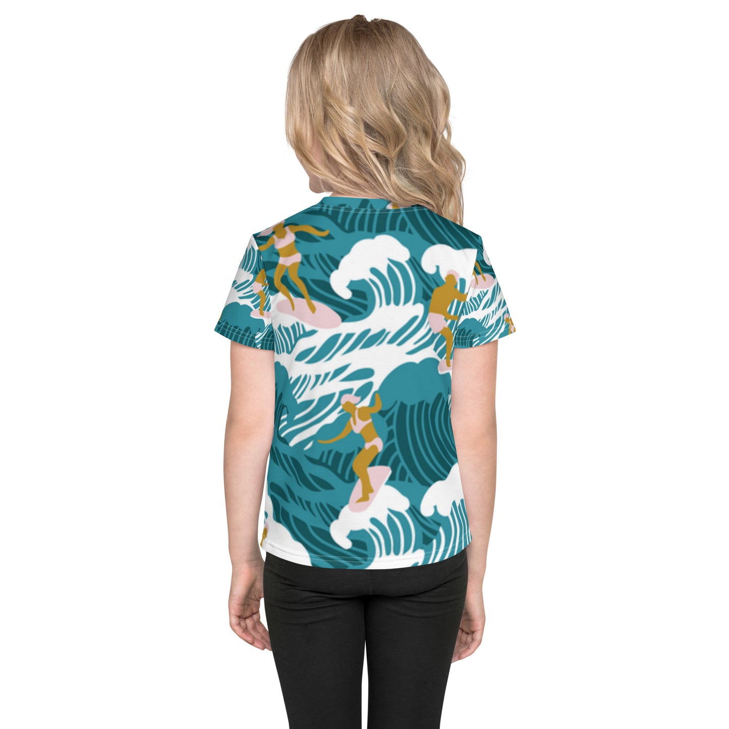 supa wave Kids crew neck t-shirt