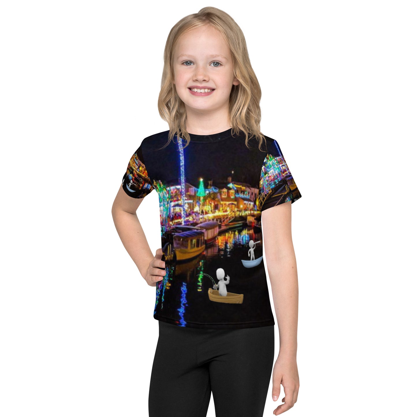 supa beach Kids crew neck t-shirt