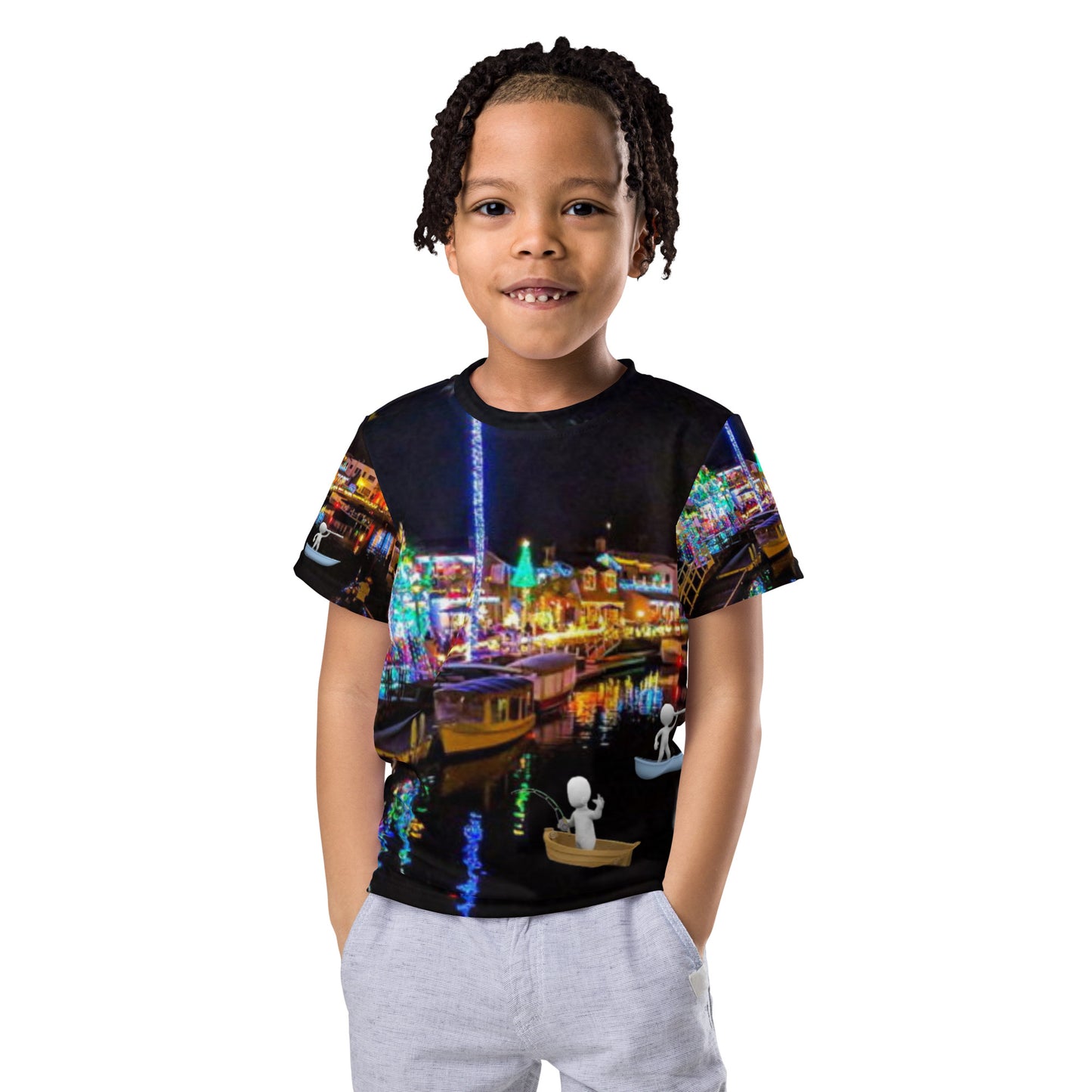 supa beach Kids crew neck t-shirt