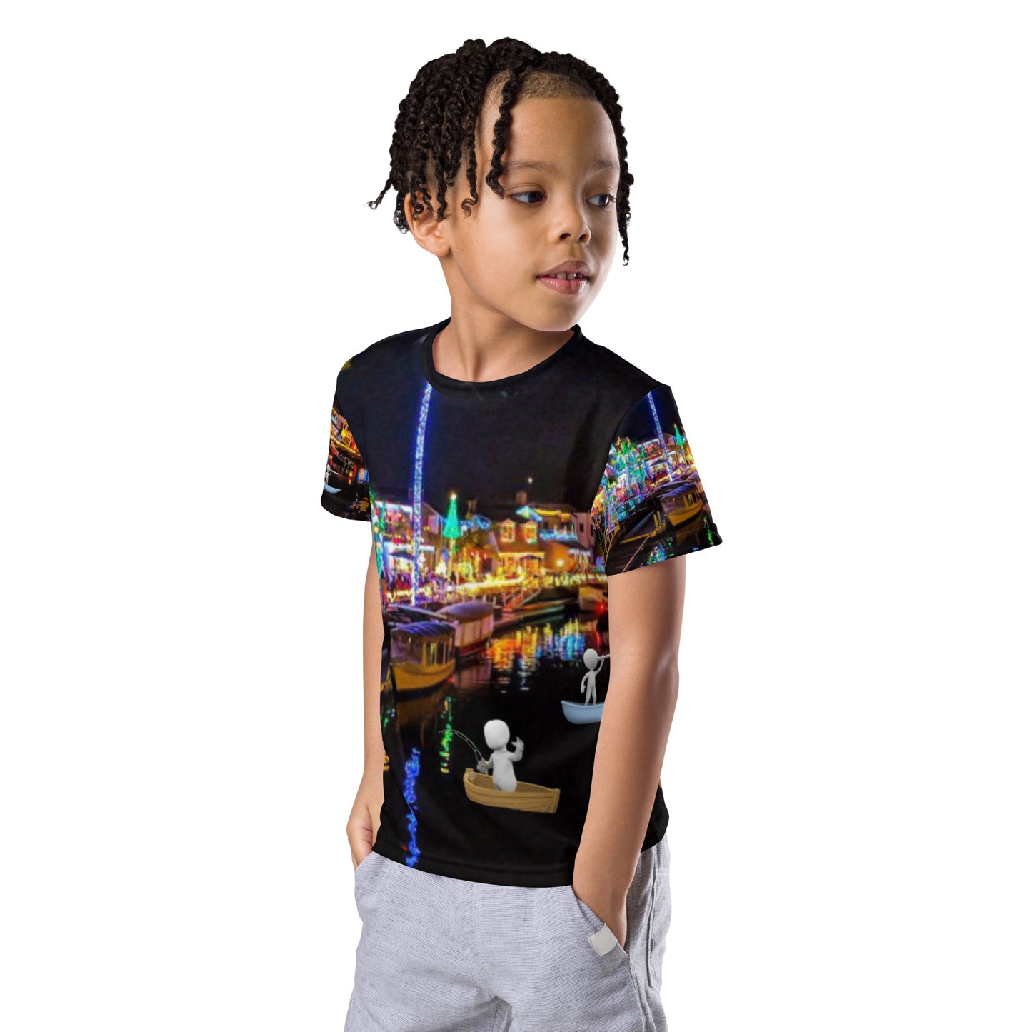 supa beach Kids crew neck t-shirt