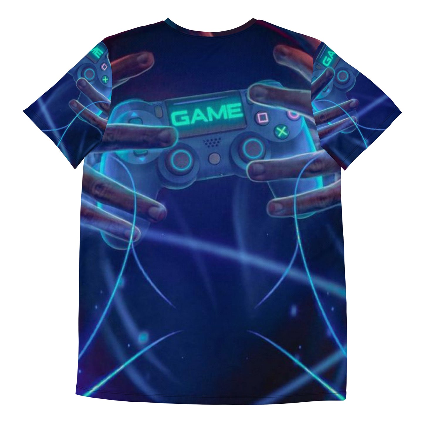 SUPA GAMER All-Over Print Men's Athletic T-shirt