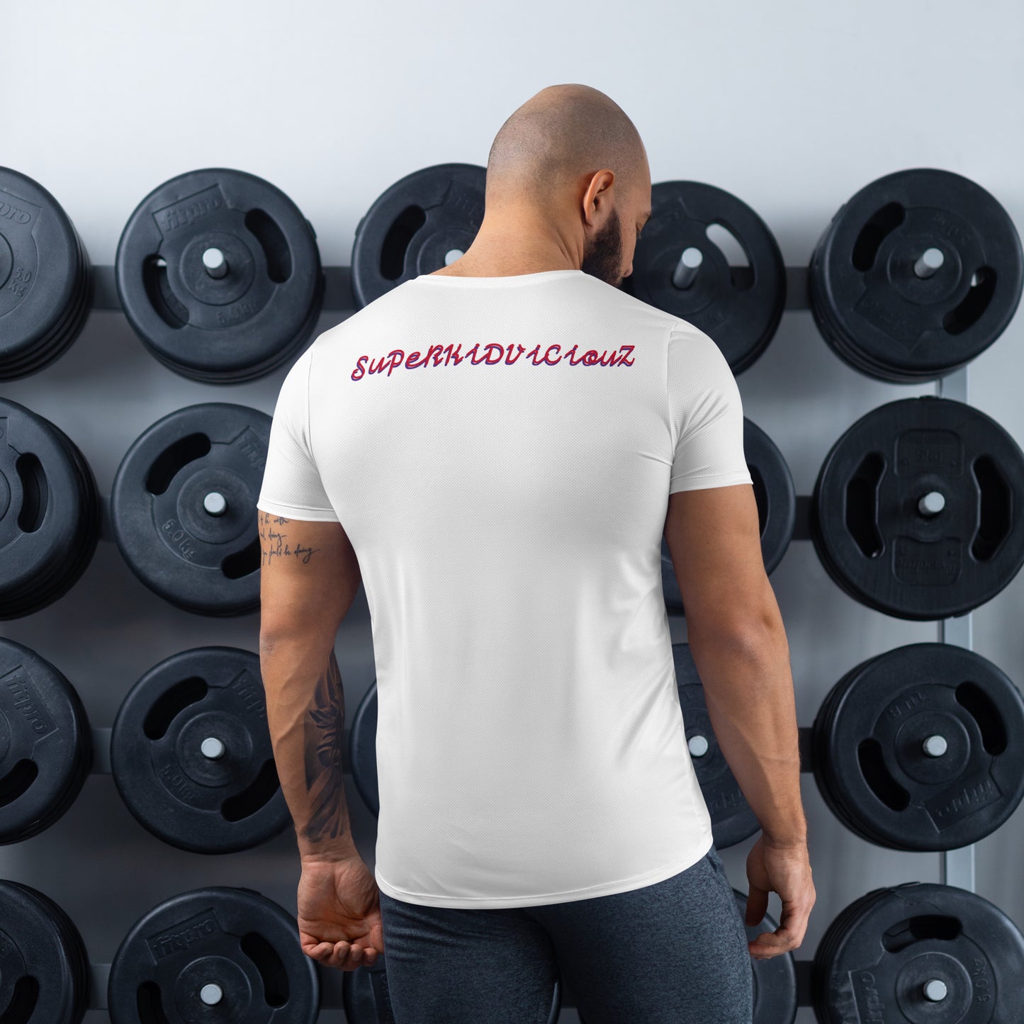 SUPA RED EYES All-Over Print Men's Athletic T-shirt