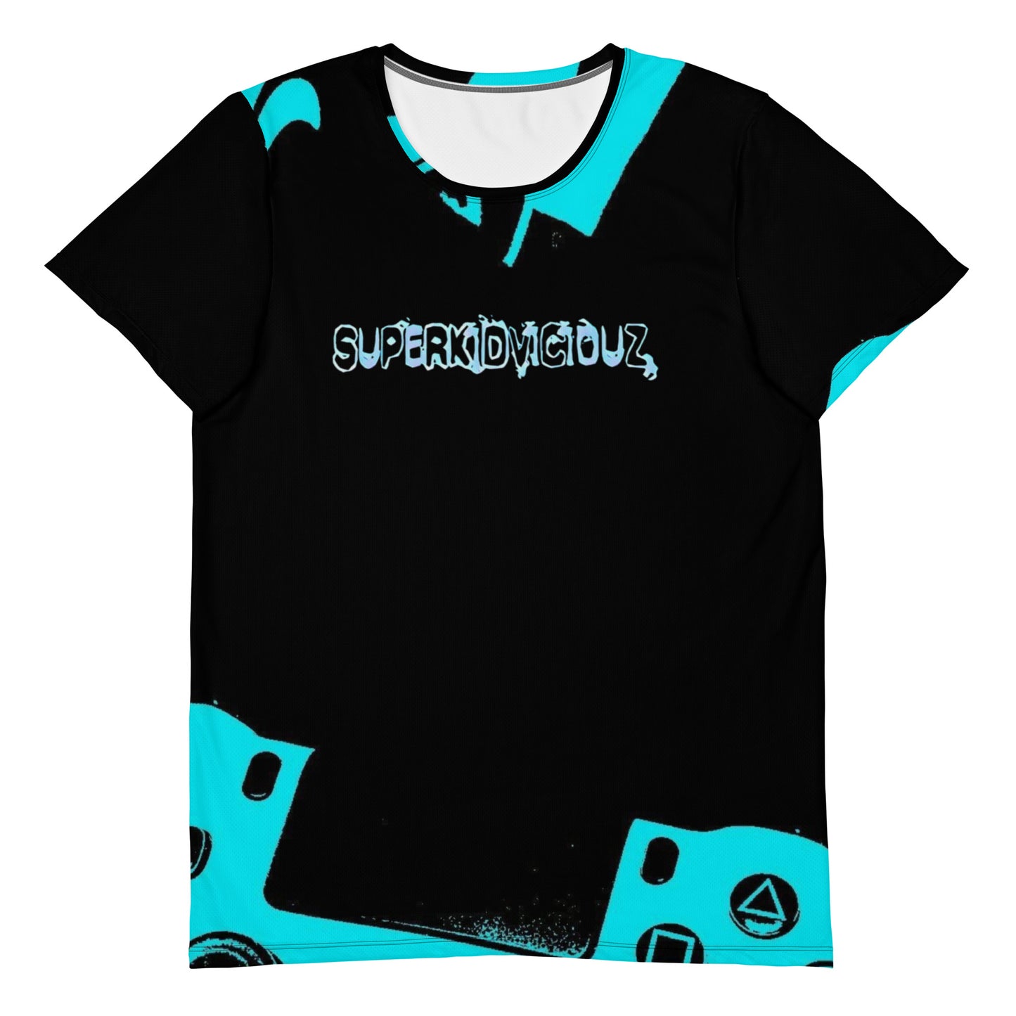 SUPA GAMER All-Over Print Men's Athletic T-shirt