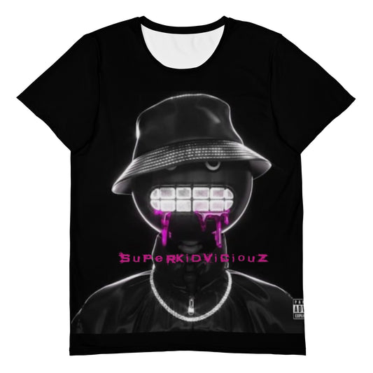 SUPA HOT PINK All-Over Print Men's Athletic T-shirt