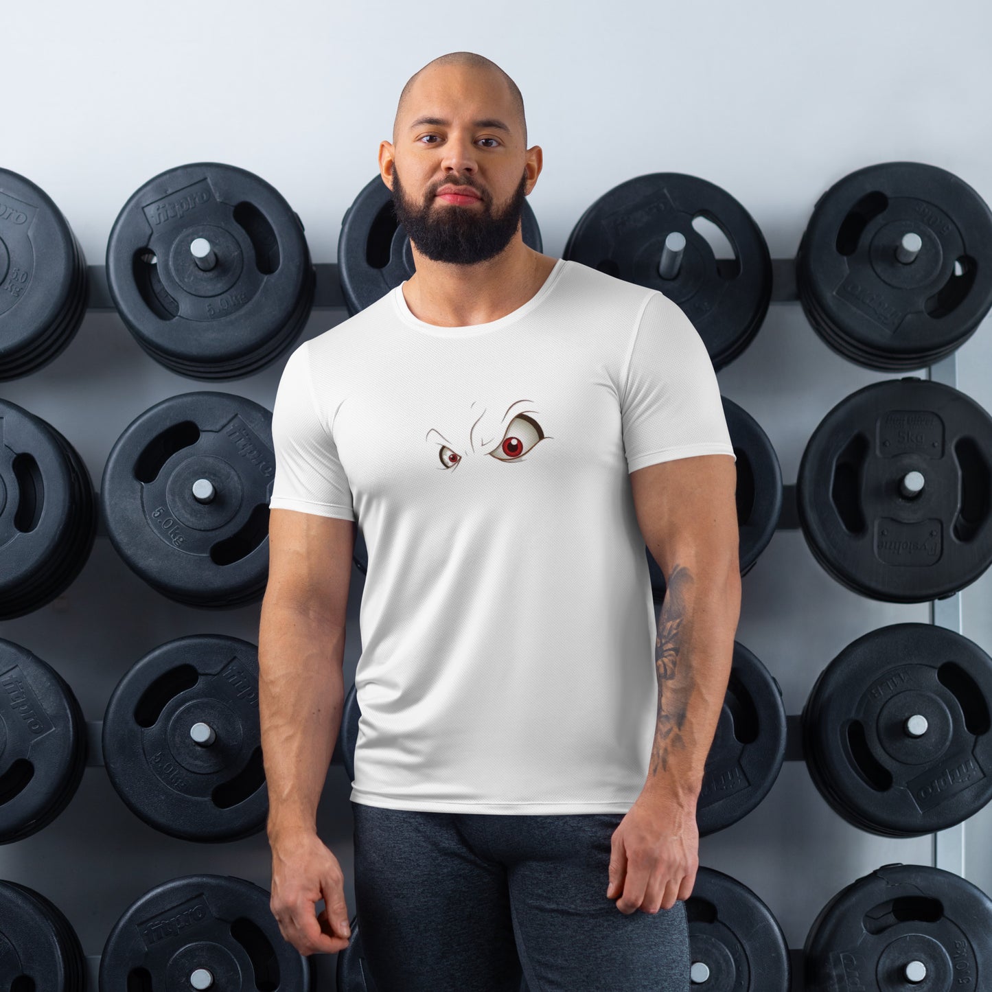 SUPA RED EYES All-Over Print Men's Athletic T-shirt