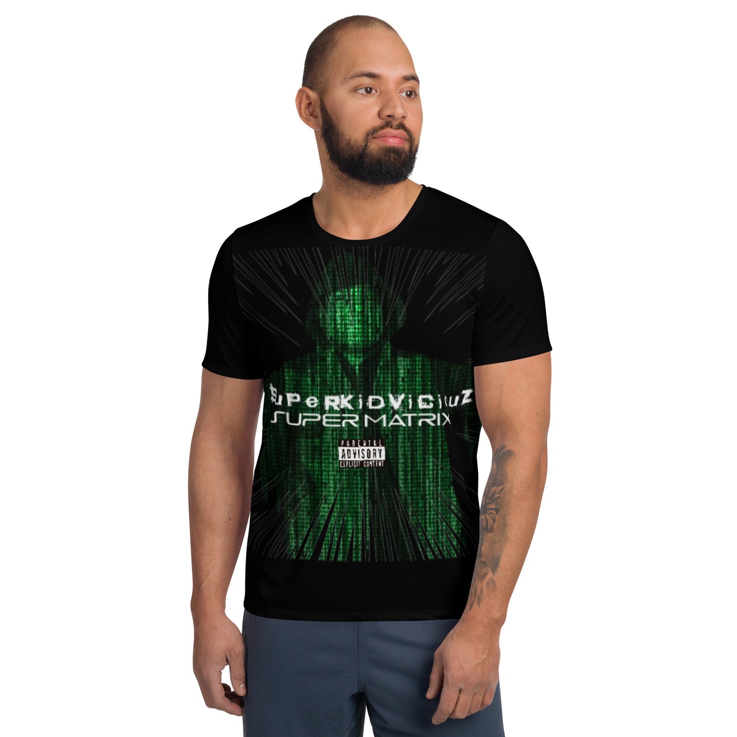 SUPER MATRIX All-Over Print Men's Athletic T-shirt
