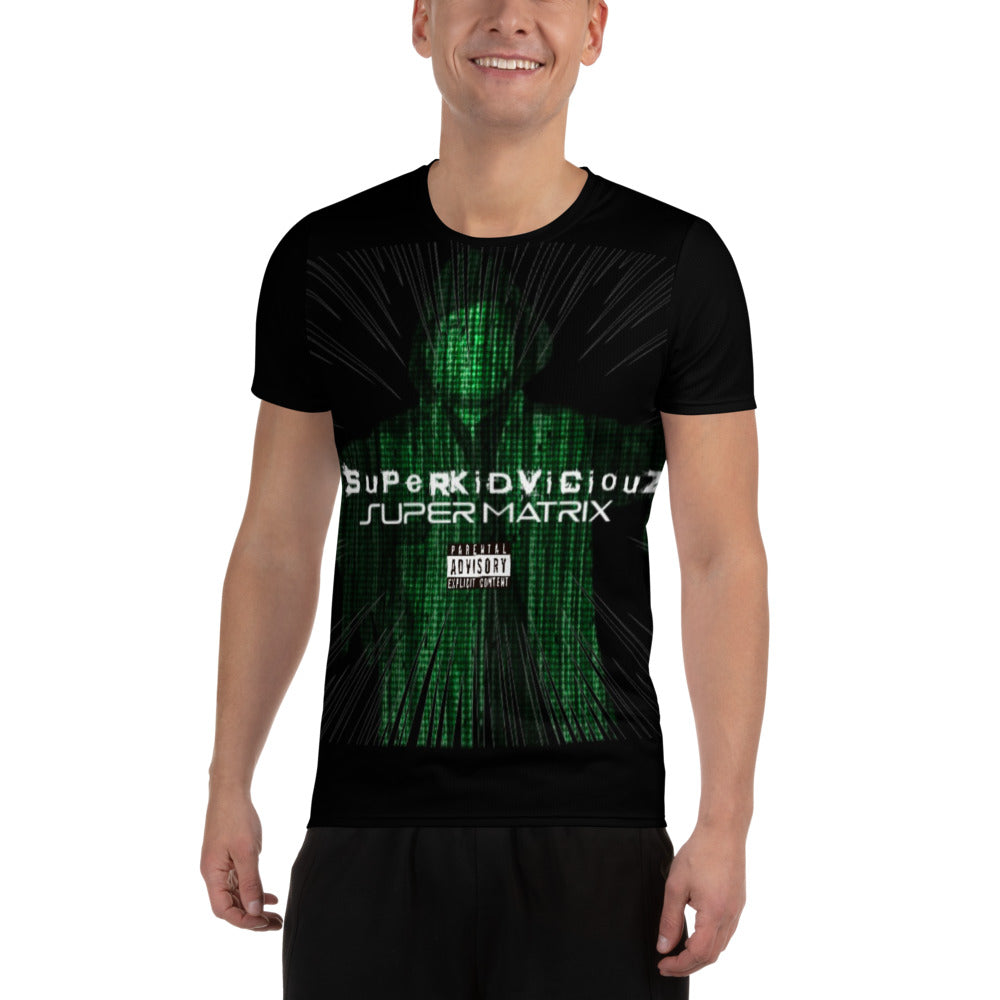 SUPER MATRIX All-Over Print Men's Athletic T-shirt