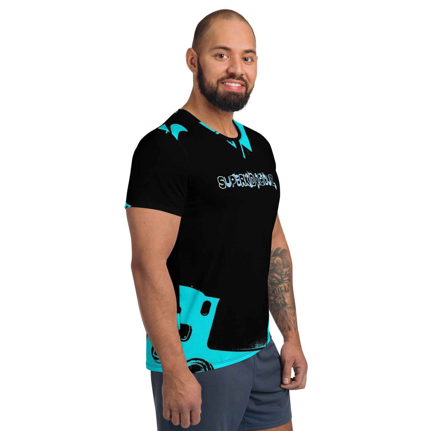 SUPA GAMER All-Over Print Men's Athletic T-shirt