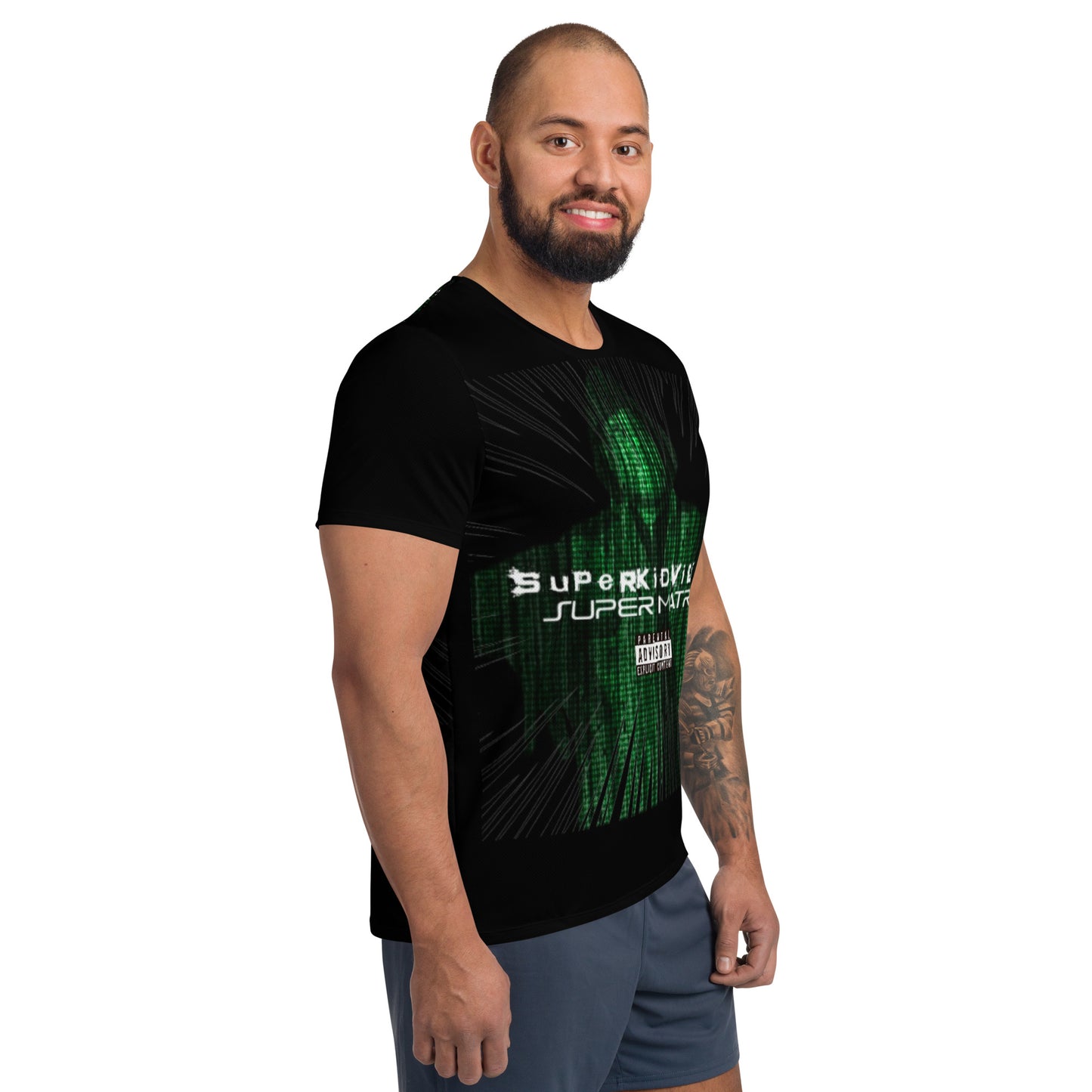 SUPER MATRIX All-Over Print Men's Athletic T-shirt