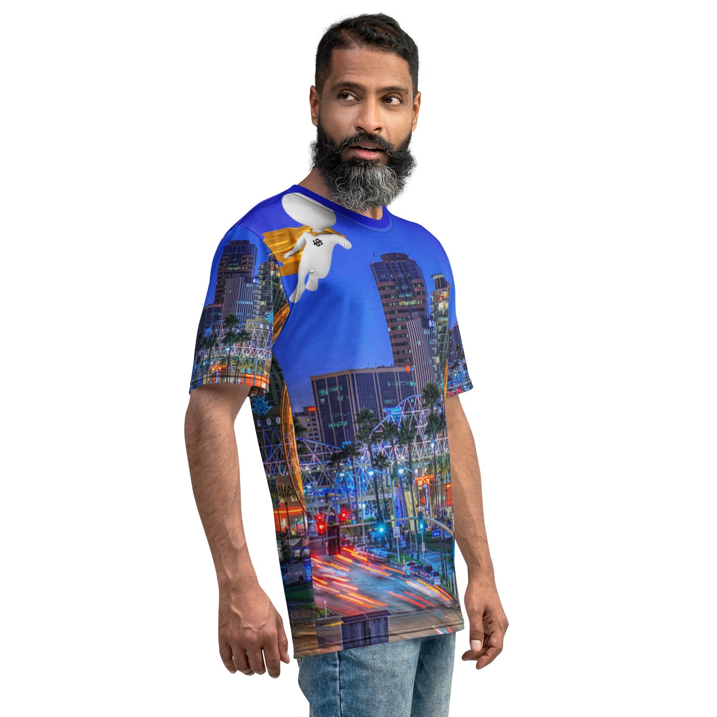 down town lbc supa Men's t-shirt
