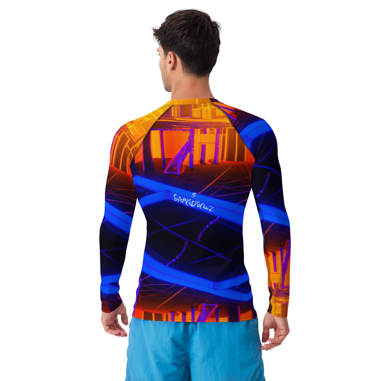SuPeRKiDViCiouZ neON workout   Men's Rash Guard