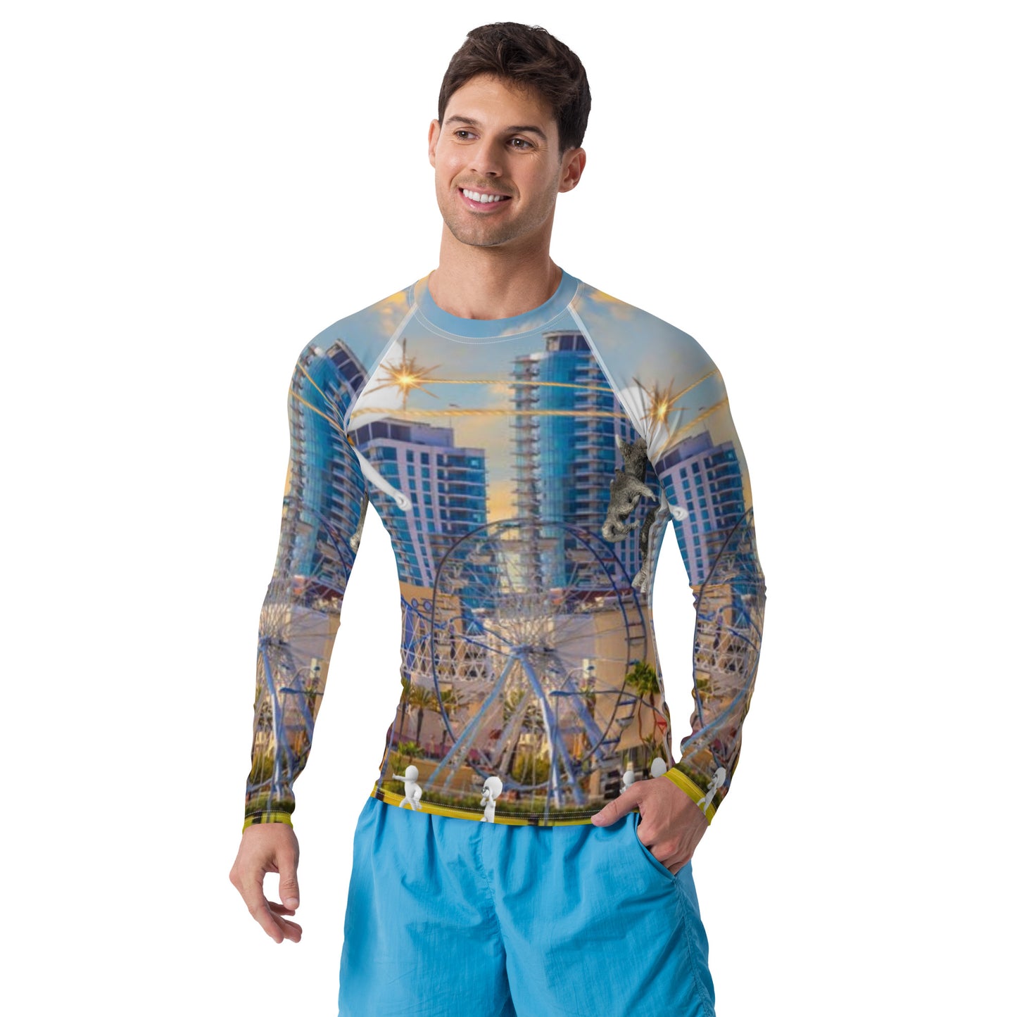 supa Long Beach Men's Rash Guard