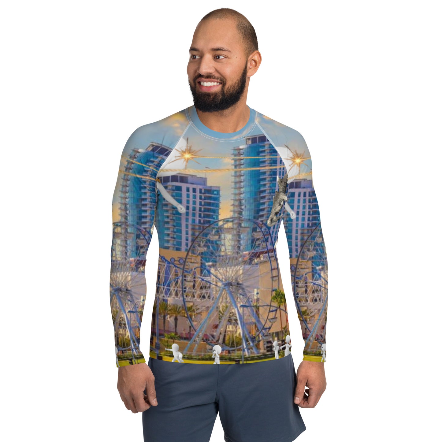 supa Long Beach Men's Rash Guard