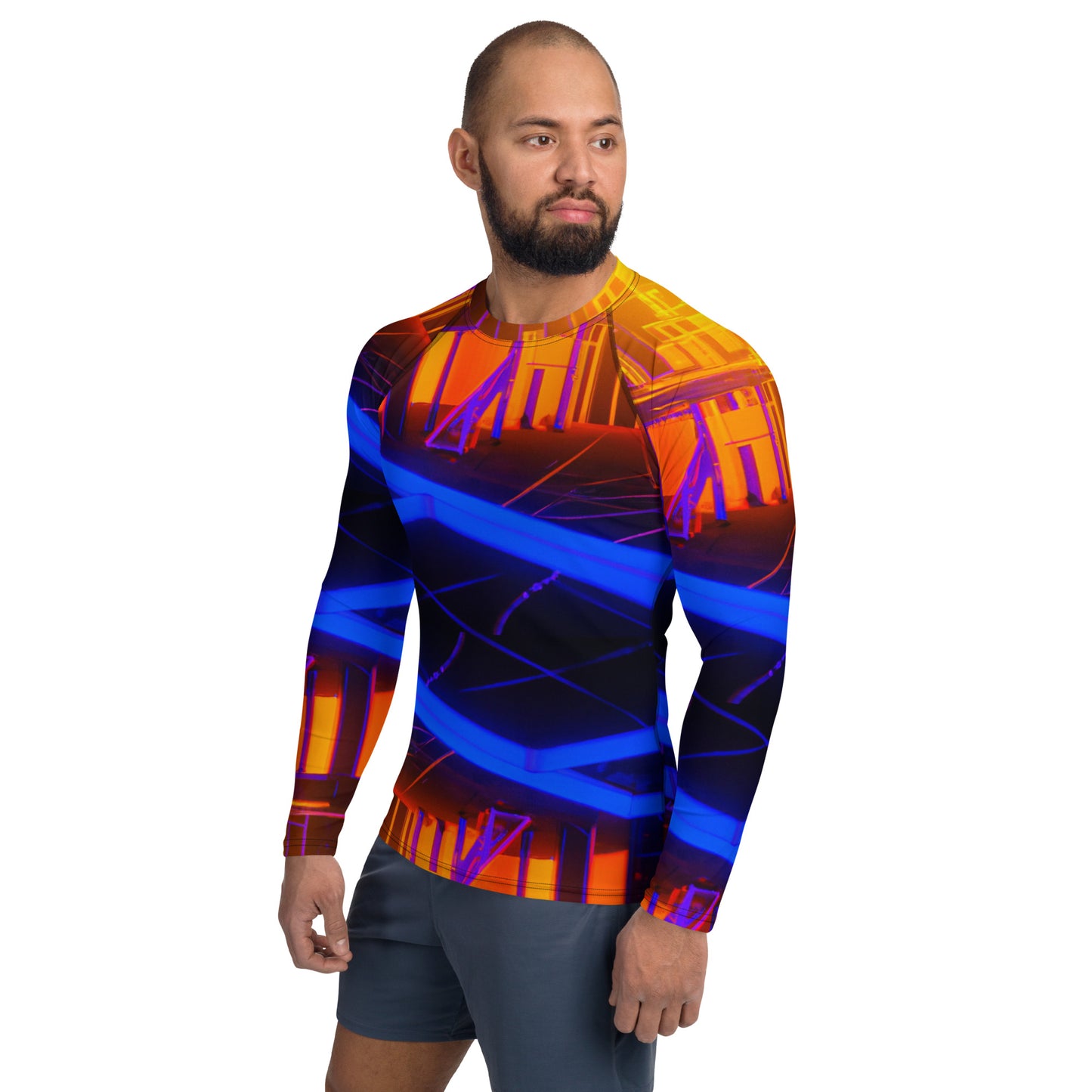 SuPeRKiDViCiouZ neON workout   Men's Rash Guard