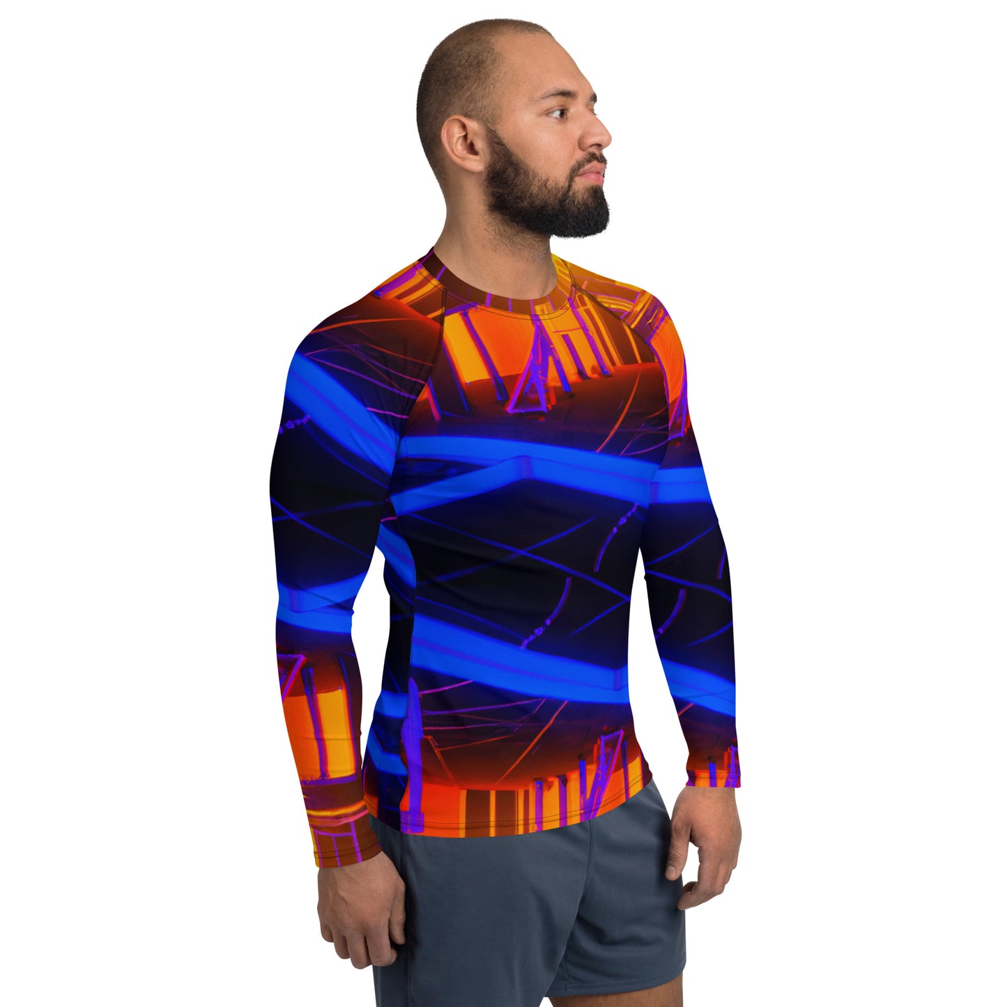 SuPeRKiDViCiouZ neON workout   Men's Rash Guard