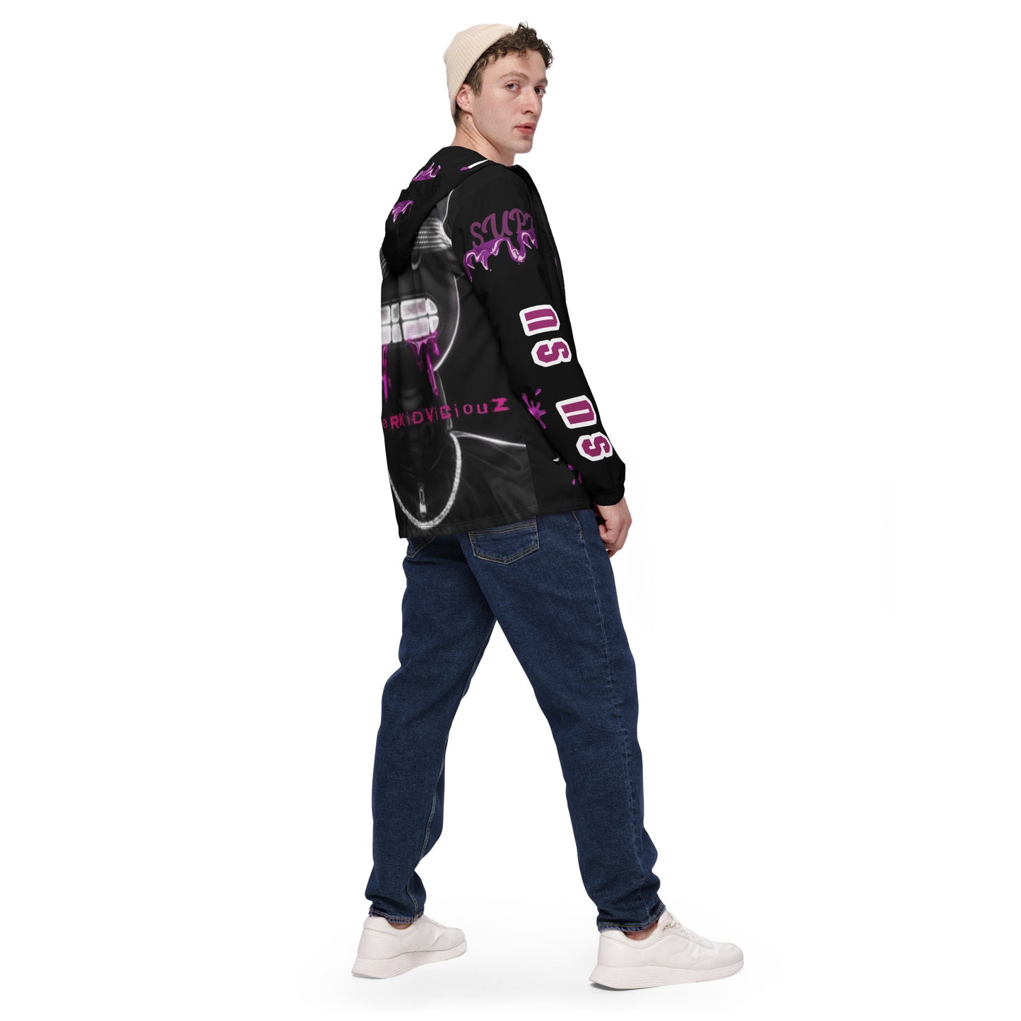 SUPA PINK ICE Men’s windbreaker