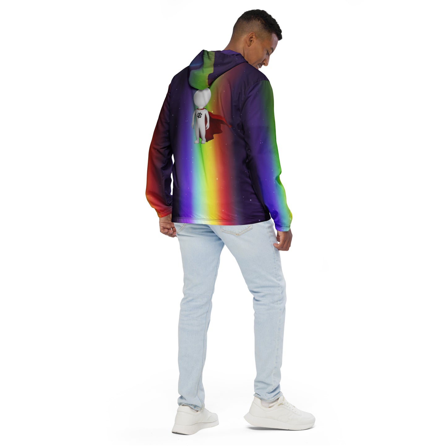 supa rainbow Men’s windbreaker