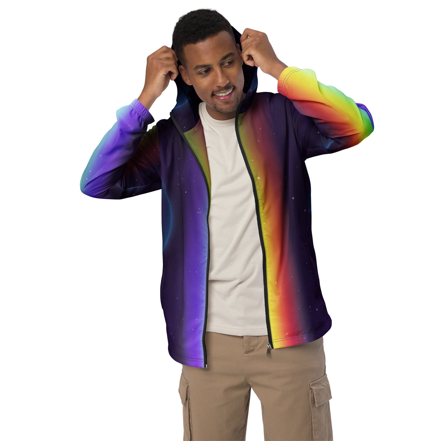supa rainbow Men’s windbreaker