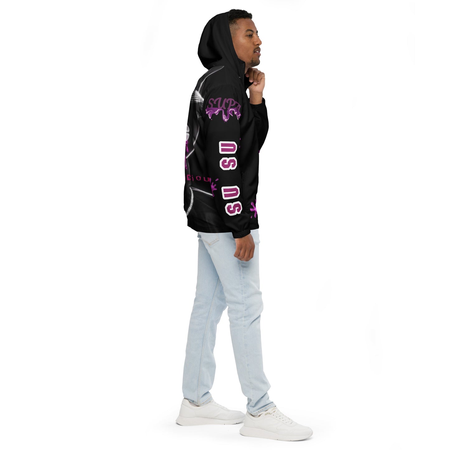 SUPA PINK ICE Men’s windbreaker