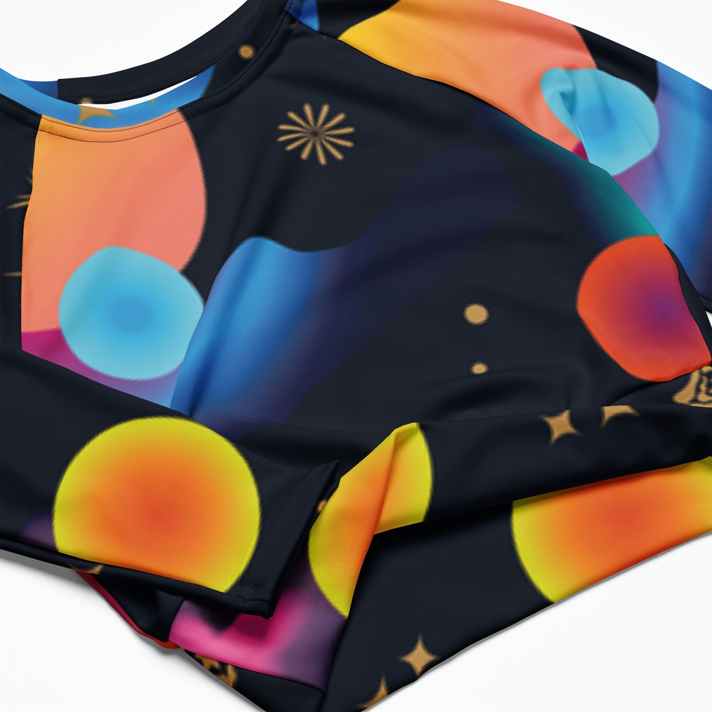 supa space Recycled long-sleeve crop top