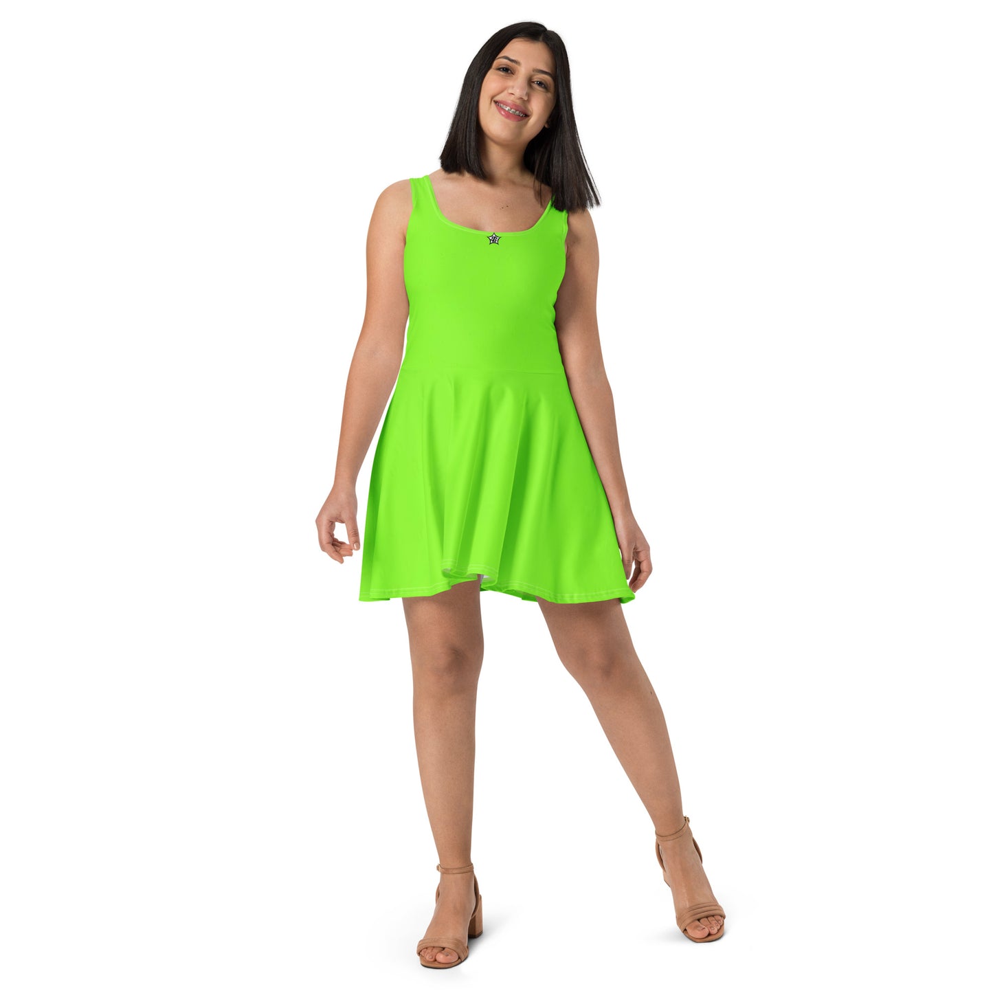 SUPA LIME Skater Dress