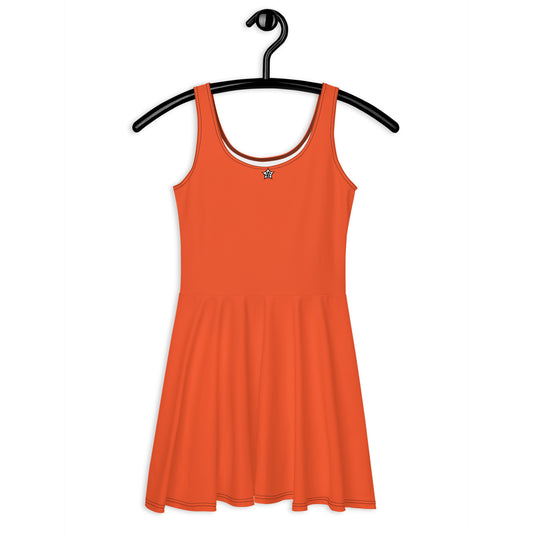 supa orange Skater Dress